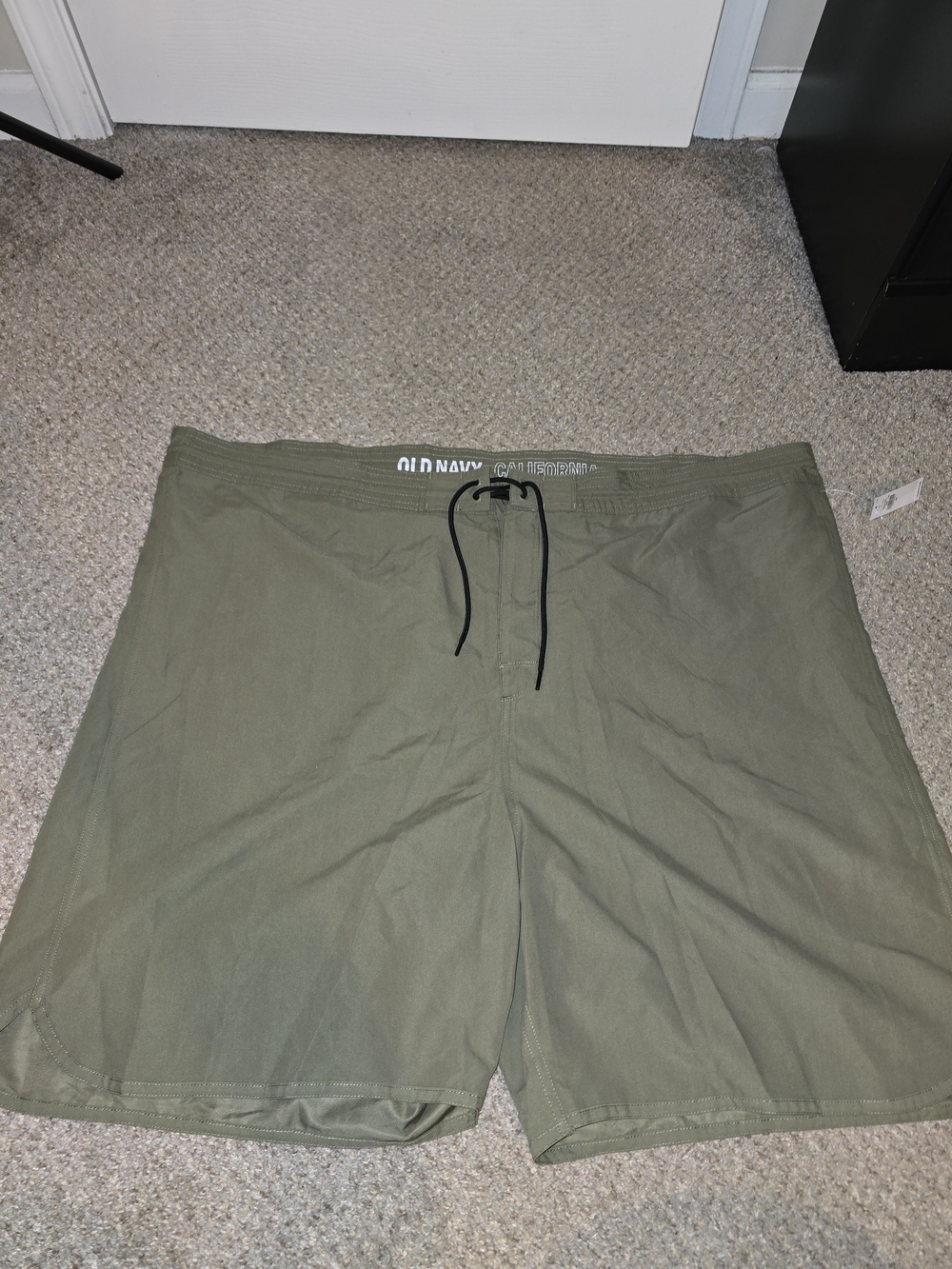 Old Navy Men's Olive Green Drawstring Swim Trunks Size 54